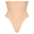 Firming high waisted thong - Level 2, Beige