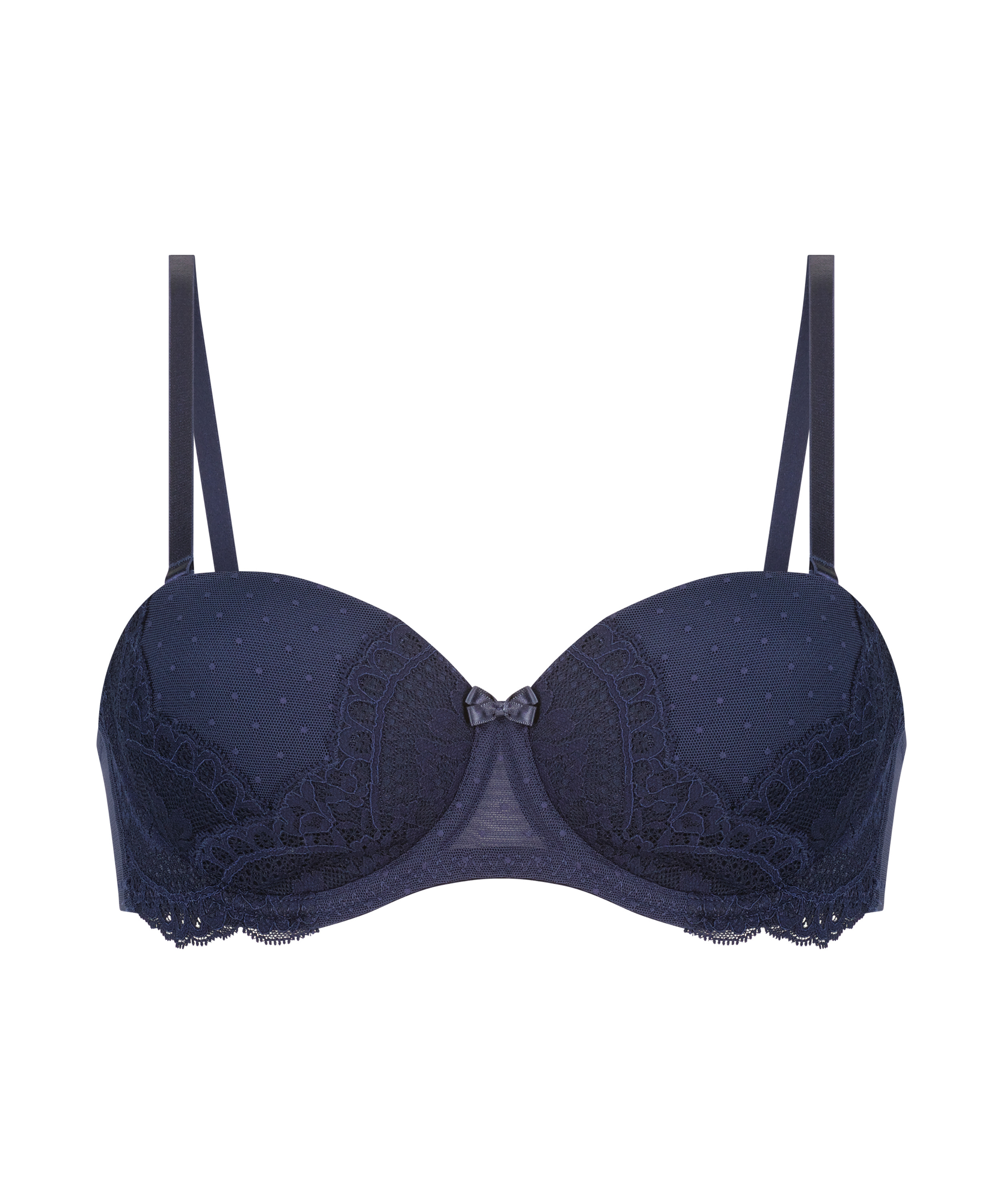 Tracey Padded Strapless Underwired Bra, Blue, main