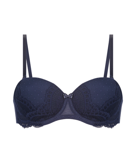 Tracey Padded Strapless Underwired Bra, Blue