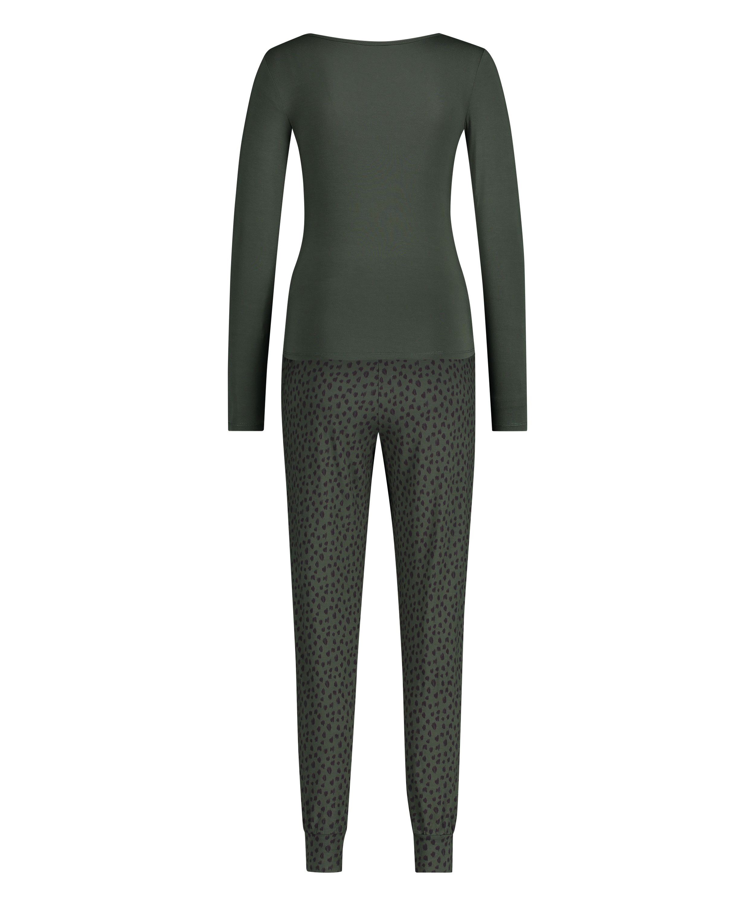 Pyjama set Leopard, Green, main