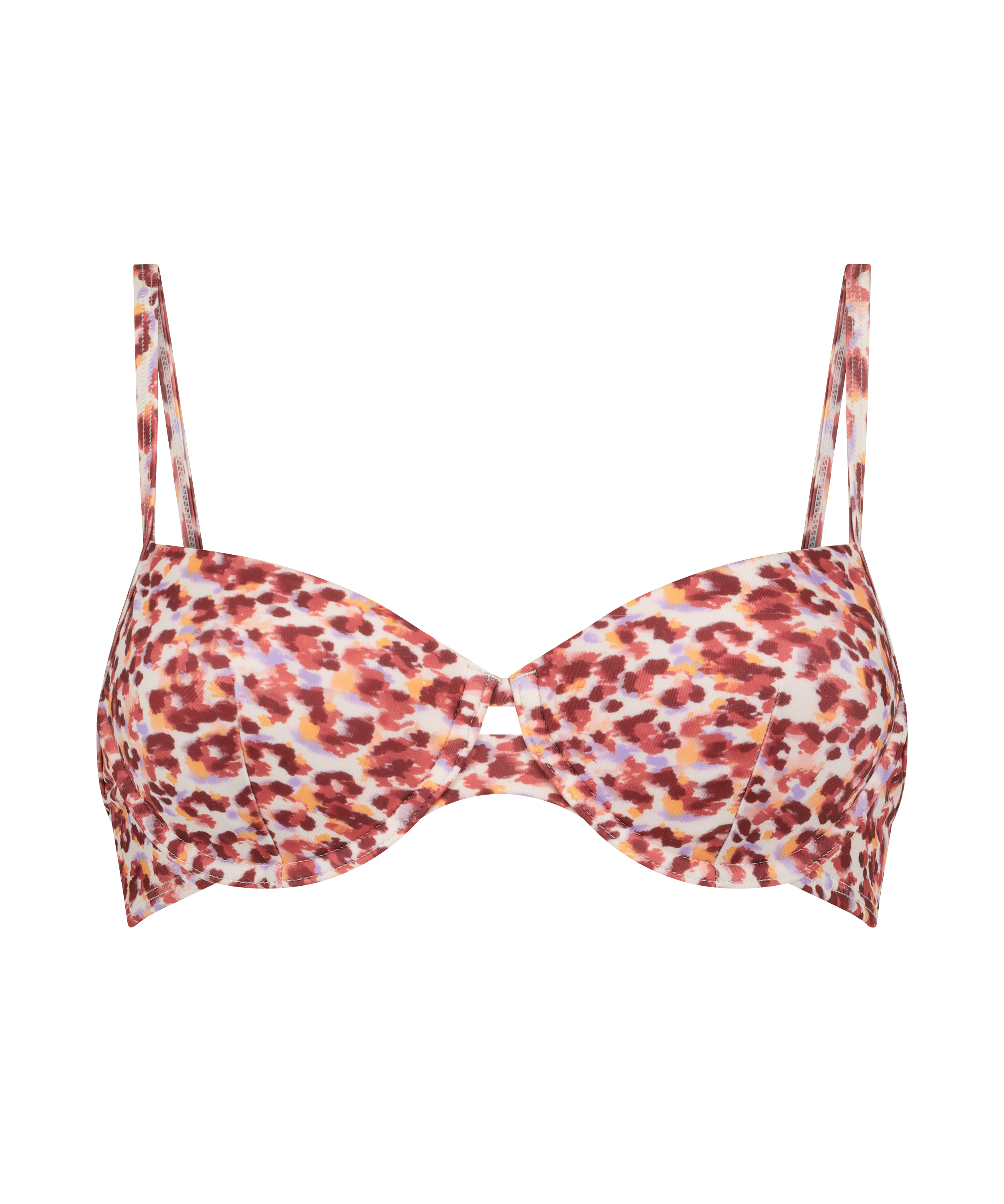 Tobago Padded Underwired Bikini Top, White, main