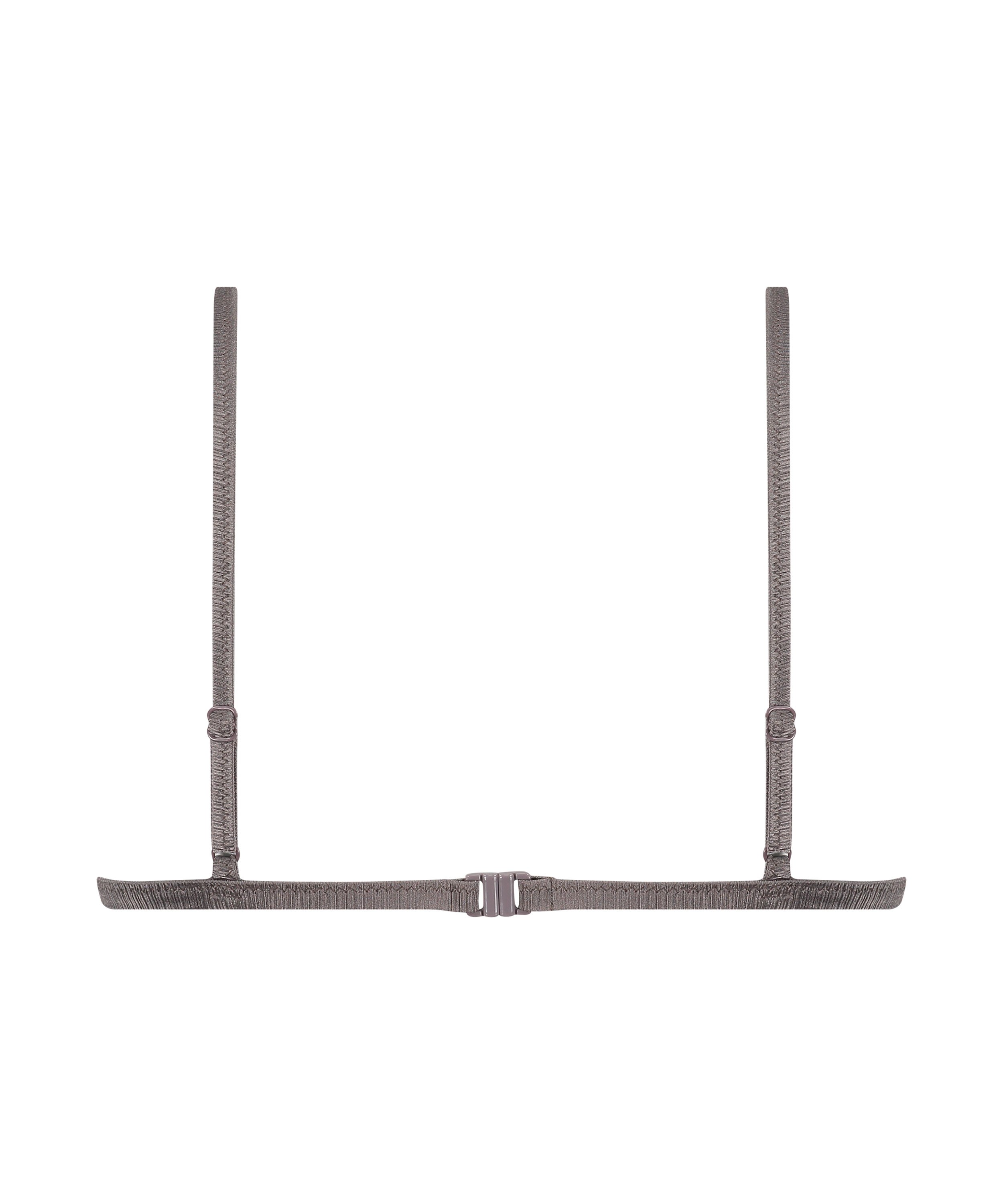 Luna Triangle Bikini Top, Grey, main