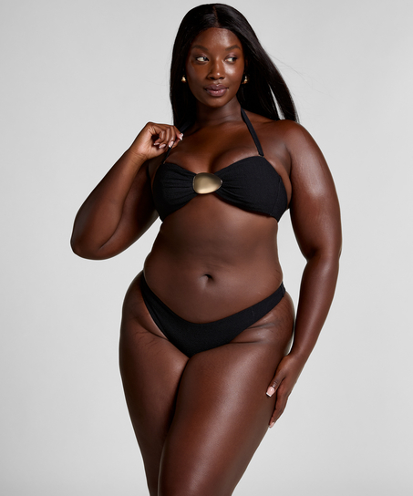 Cabo Bandeau Bikini Top, Black