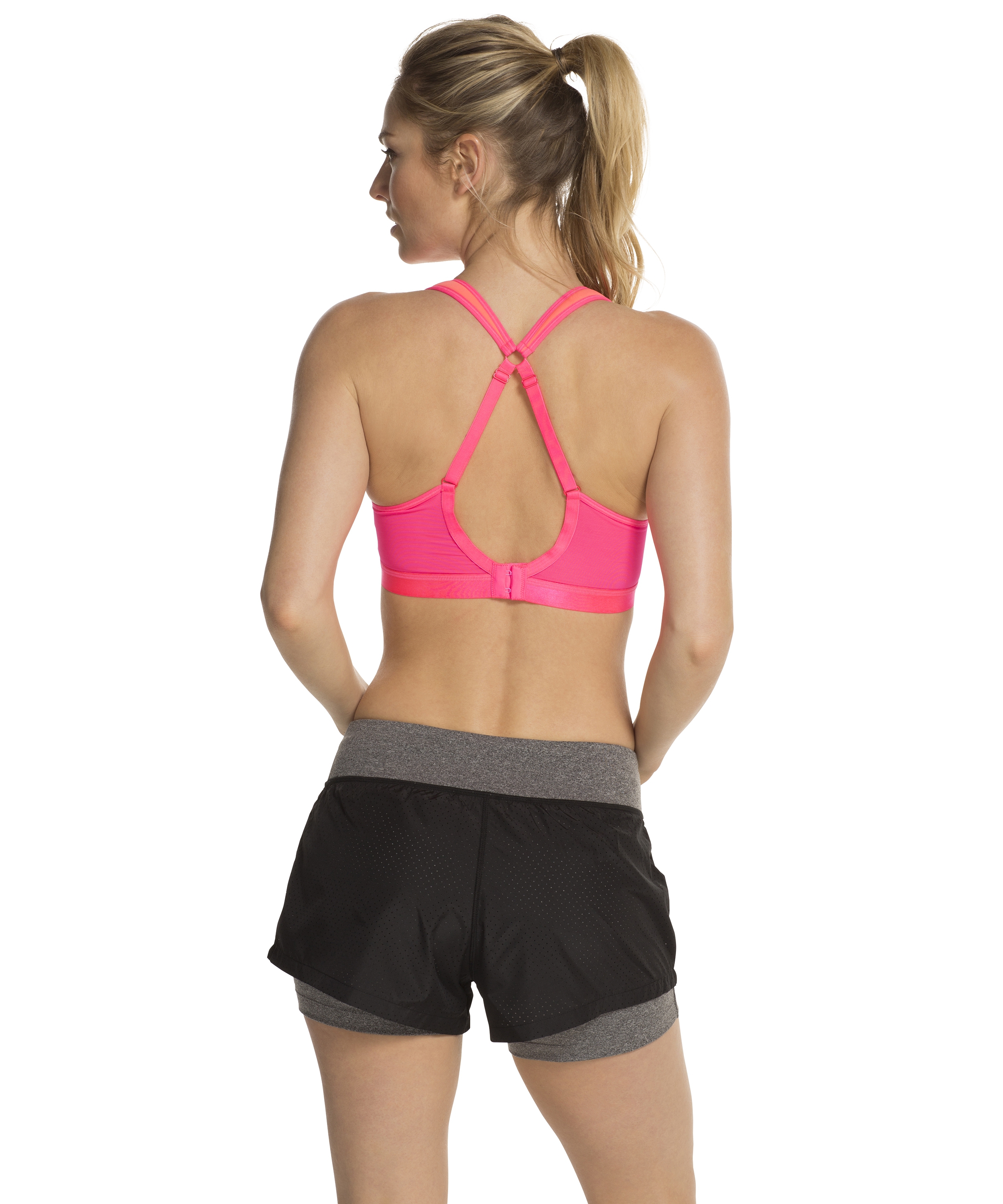 HKMX Sports bra The All Star Level 2, Orange, main