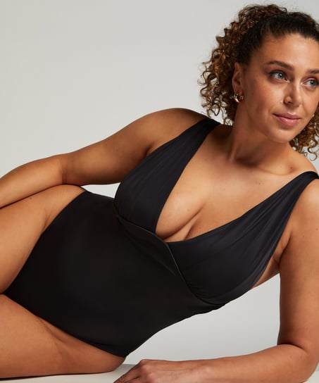 Luxe Shaping Swimsuit, Black