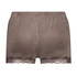Velvet lace shorts, Brown