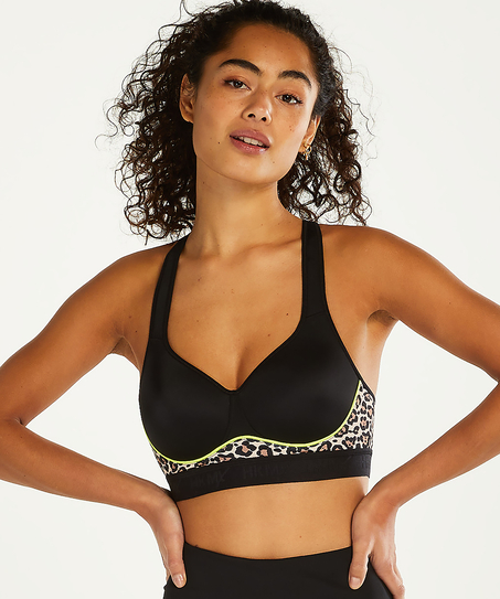 HKMX Sports bra The All Star Level 2, Black