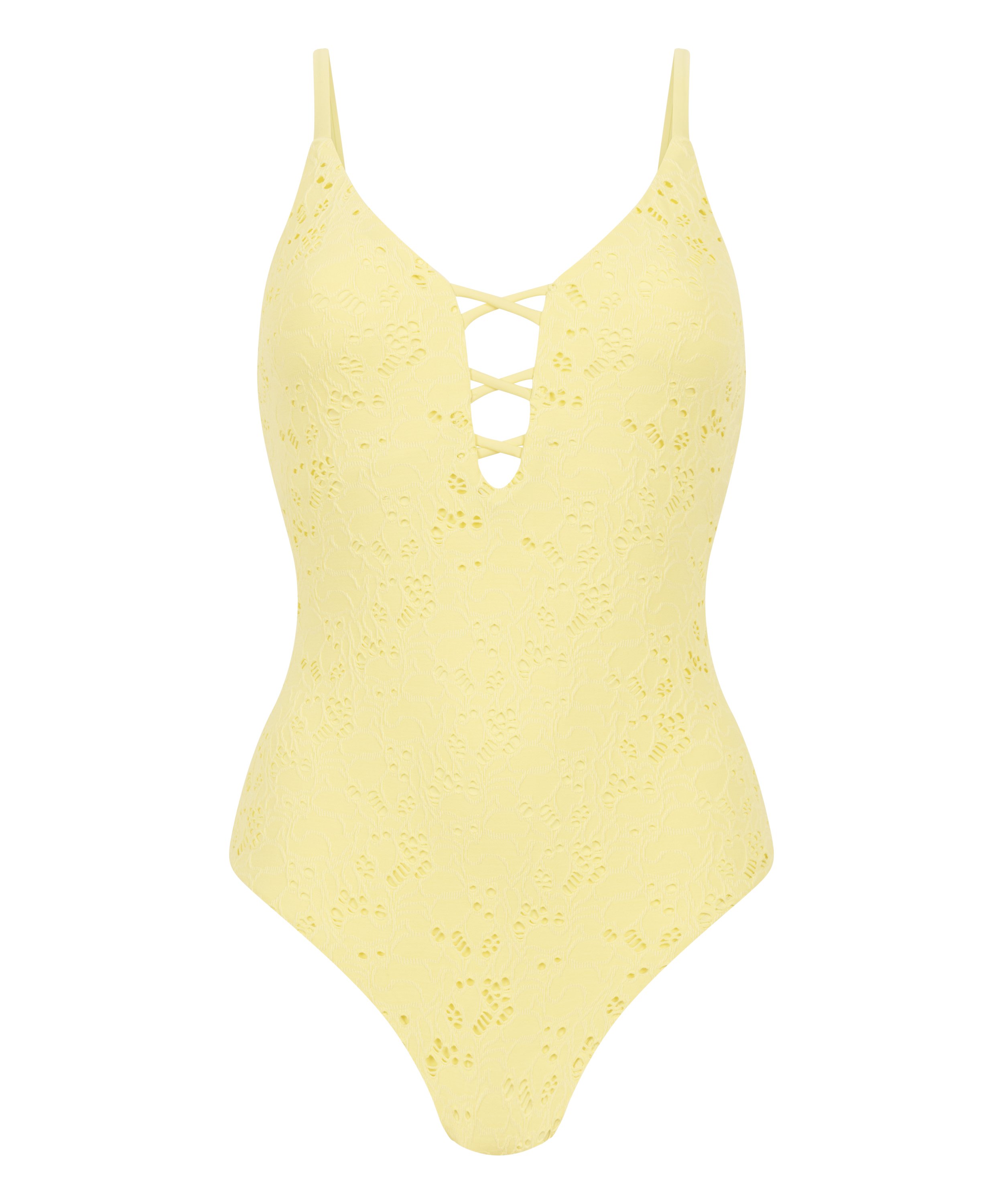 Crochet Bathingsuit, Yellow, main