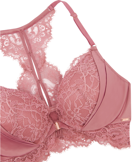 Cecile Padded Push-Up Underwired Bra, Pink