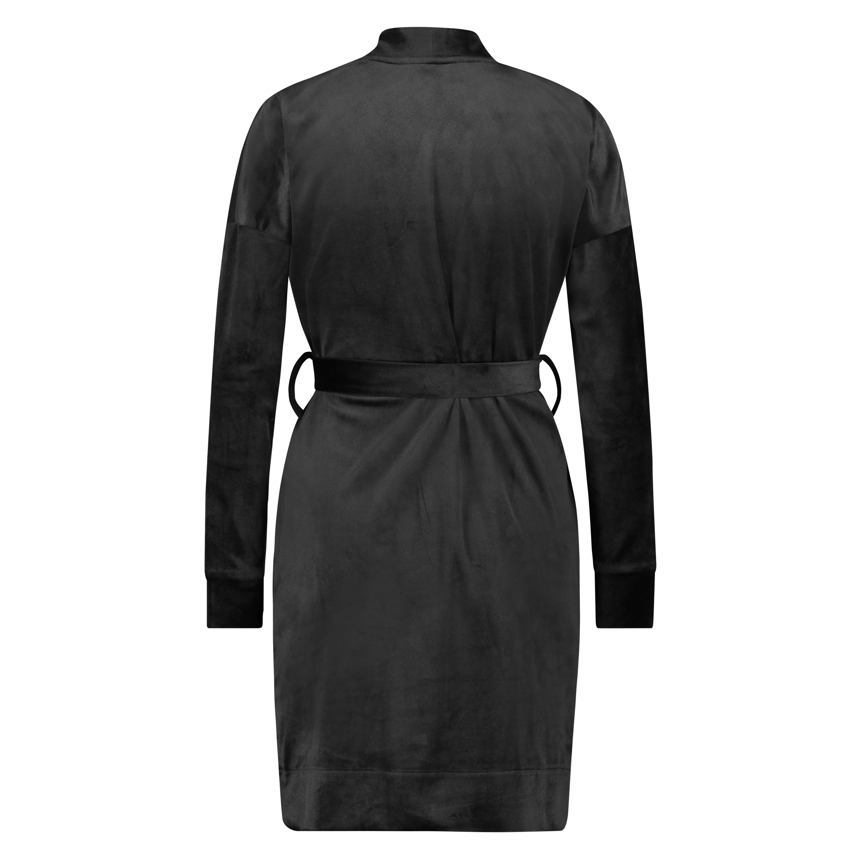 Velvet Bathrobe, Black, main