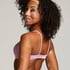 Plunge Padded Underwired Bra, Pink