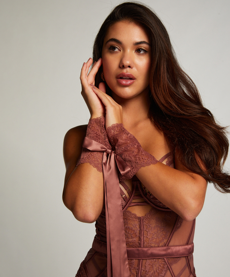 Lace handcuffs, Purple