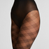Tights 15 Denier Checked, Black