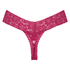 Floral Lace Thong, Pink