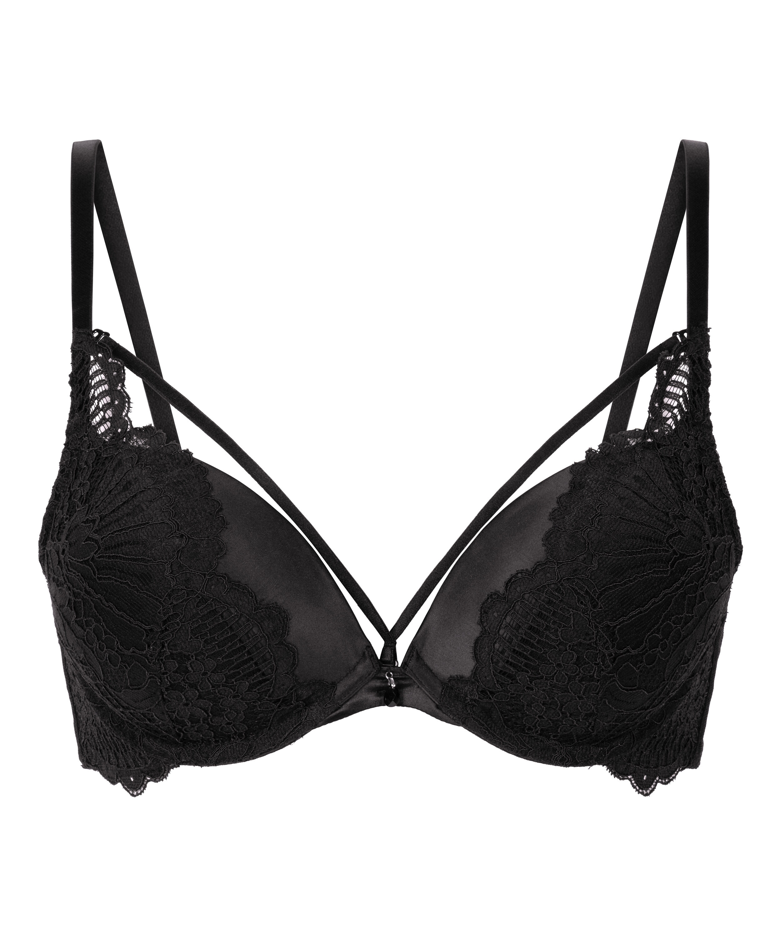 Whitney Padded Underwired Maximizer Bra, Black