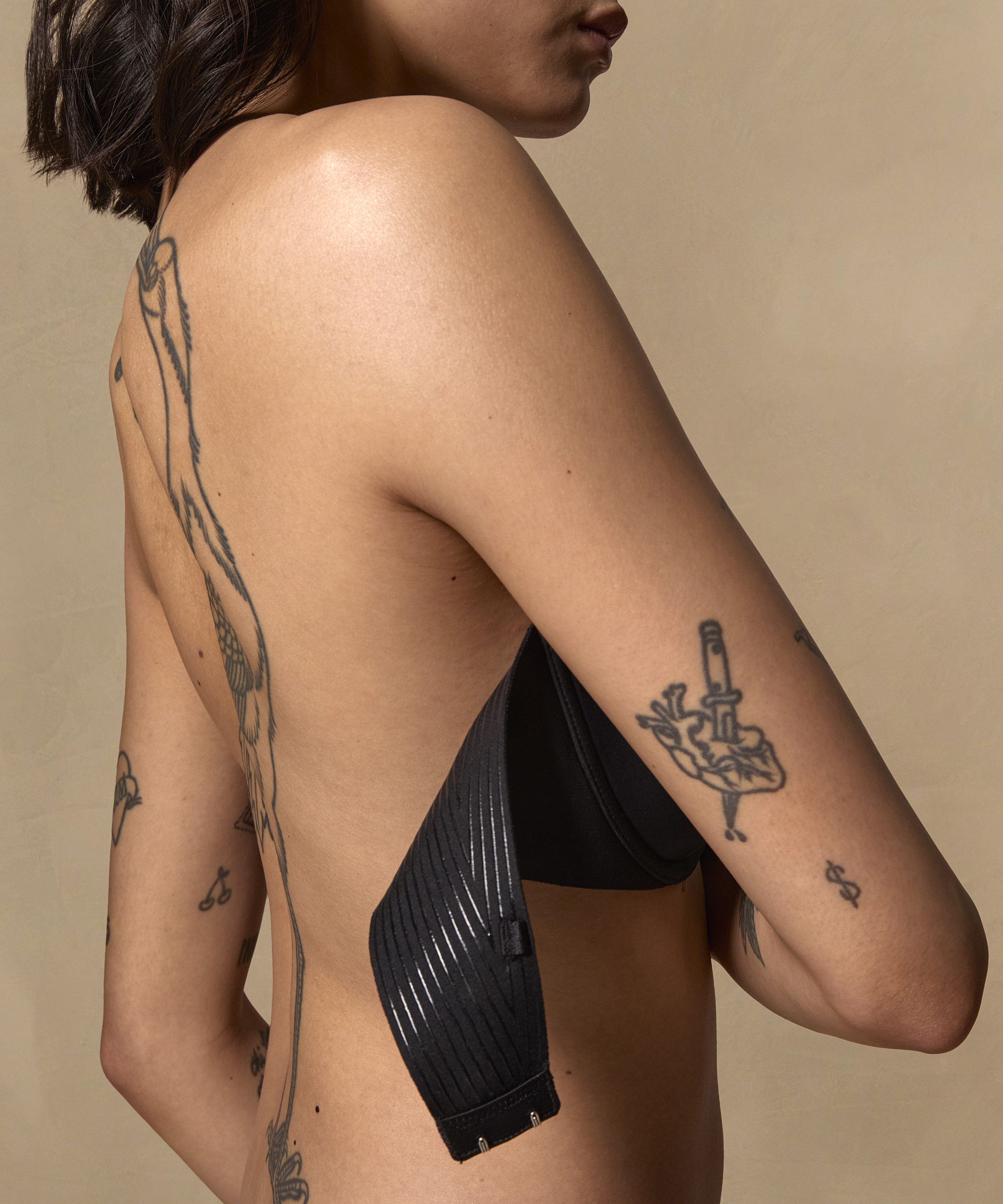 Jane Padded Underwired Strapless Bra, Black, main