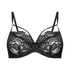 Mavis Non-Padded Underwired Bra, Black