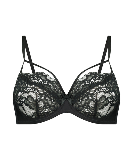 Mavis Non-Padded Underwired Bra, Black