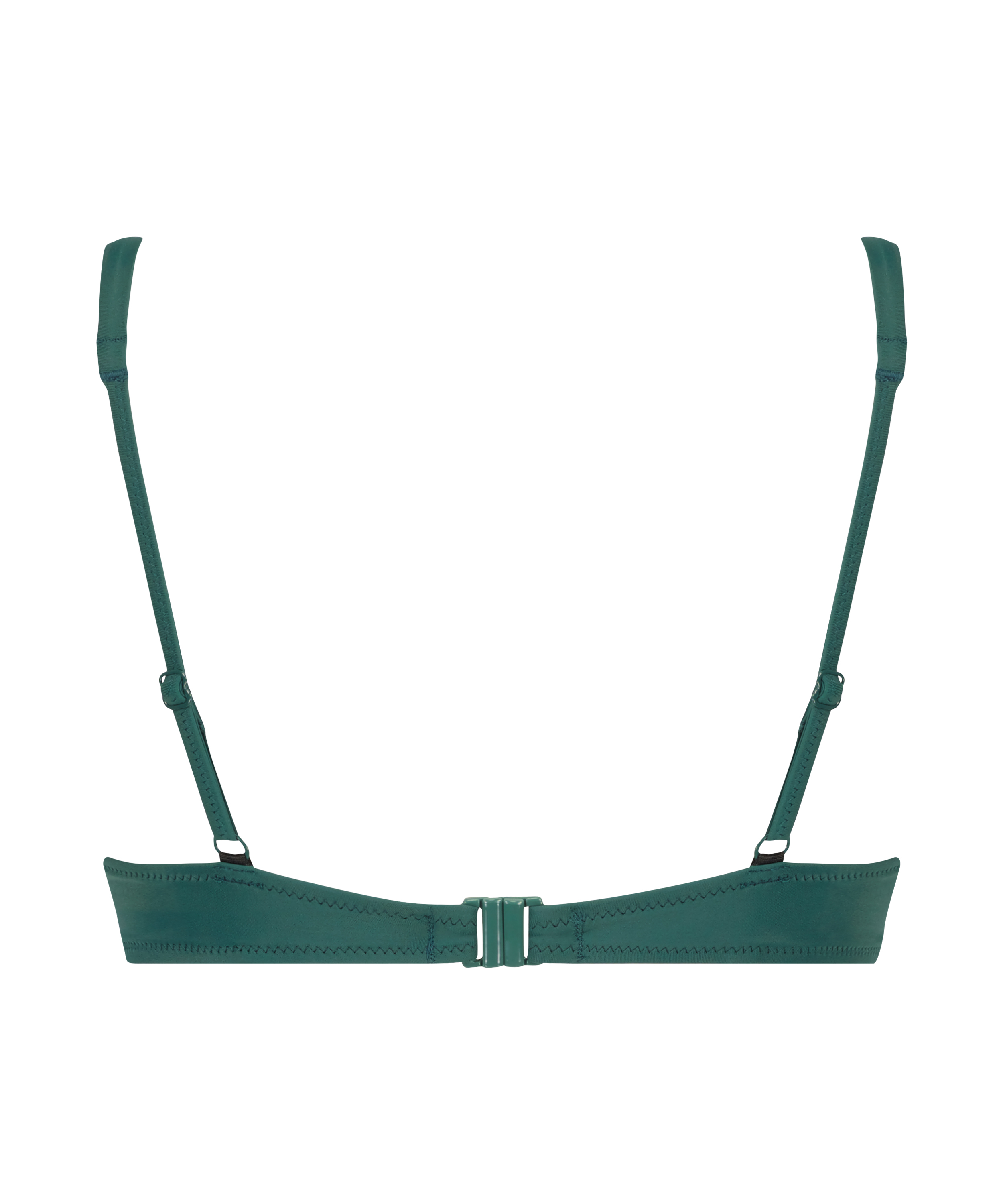 Padded underwired bikini top Luxe Cup E +, Green, main
