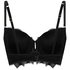 Zoe Padded Longline Underwired Bra, Black