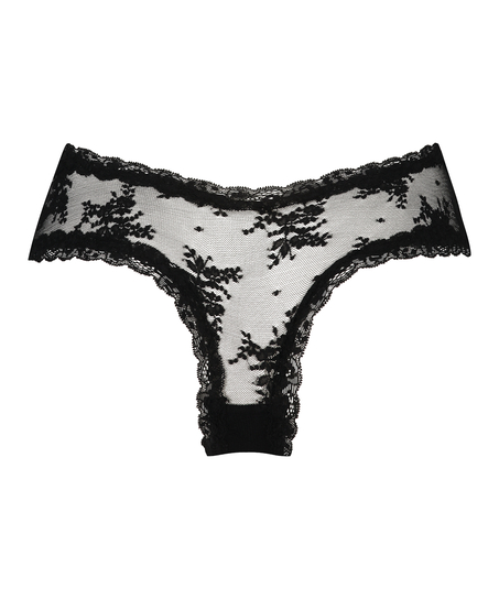 V-shape Mesh Brazilian, Black