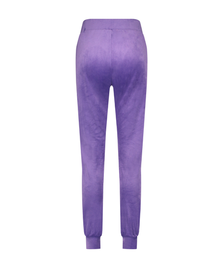 Velours Jogging Pants, Purple