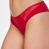 Satin Fleece Brief, Red