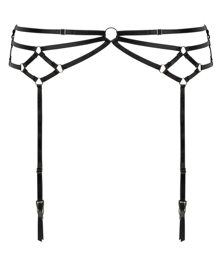 Private Suspender Belt, Black
