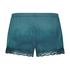 Velvet lace shorts, Blue