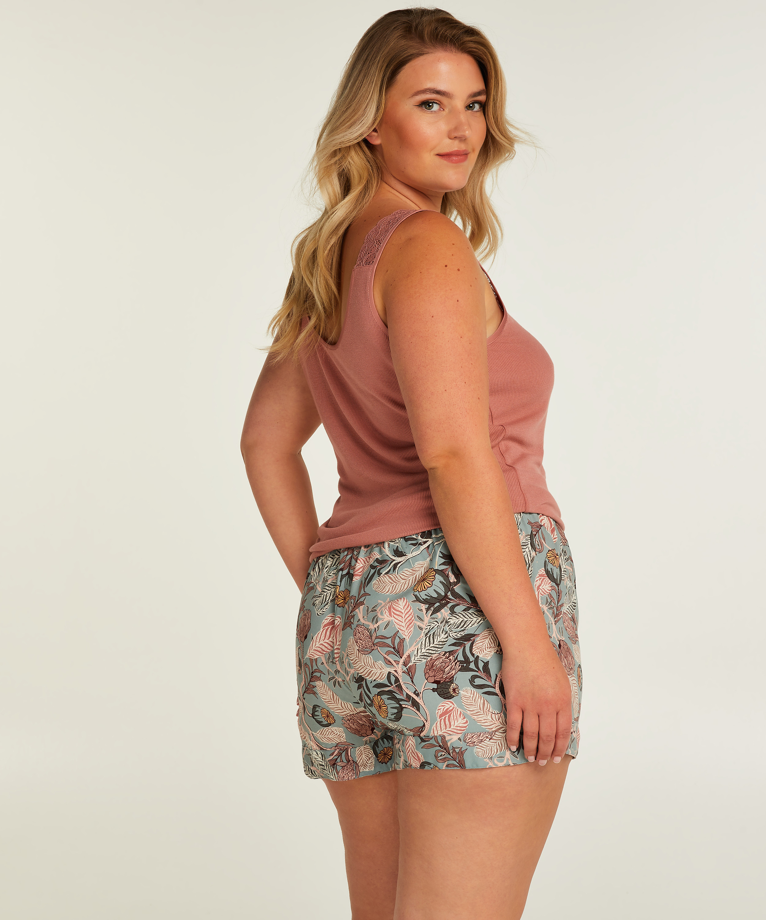 Pyjama Shorts, Grey, main