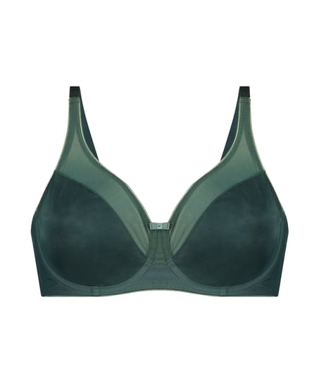 Nina Non-Padded Underwired Minimizer Bra, Green