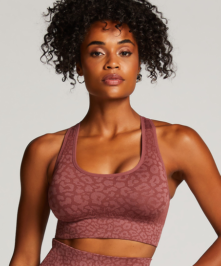 HKMX Seamless Sports Bra, Pink