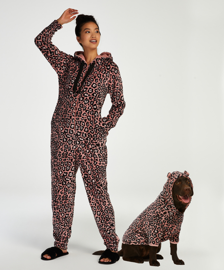 Leopard Onesie, Pink