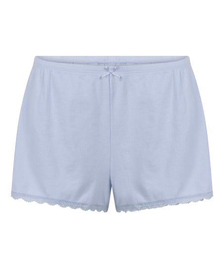 Pointelle Shorts, Blue