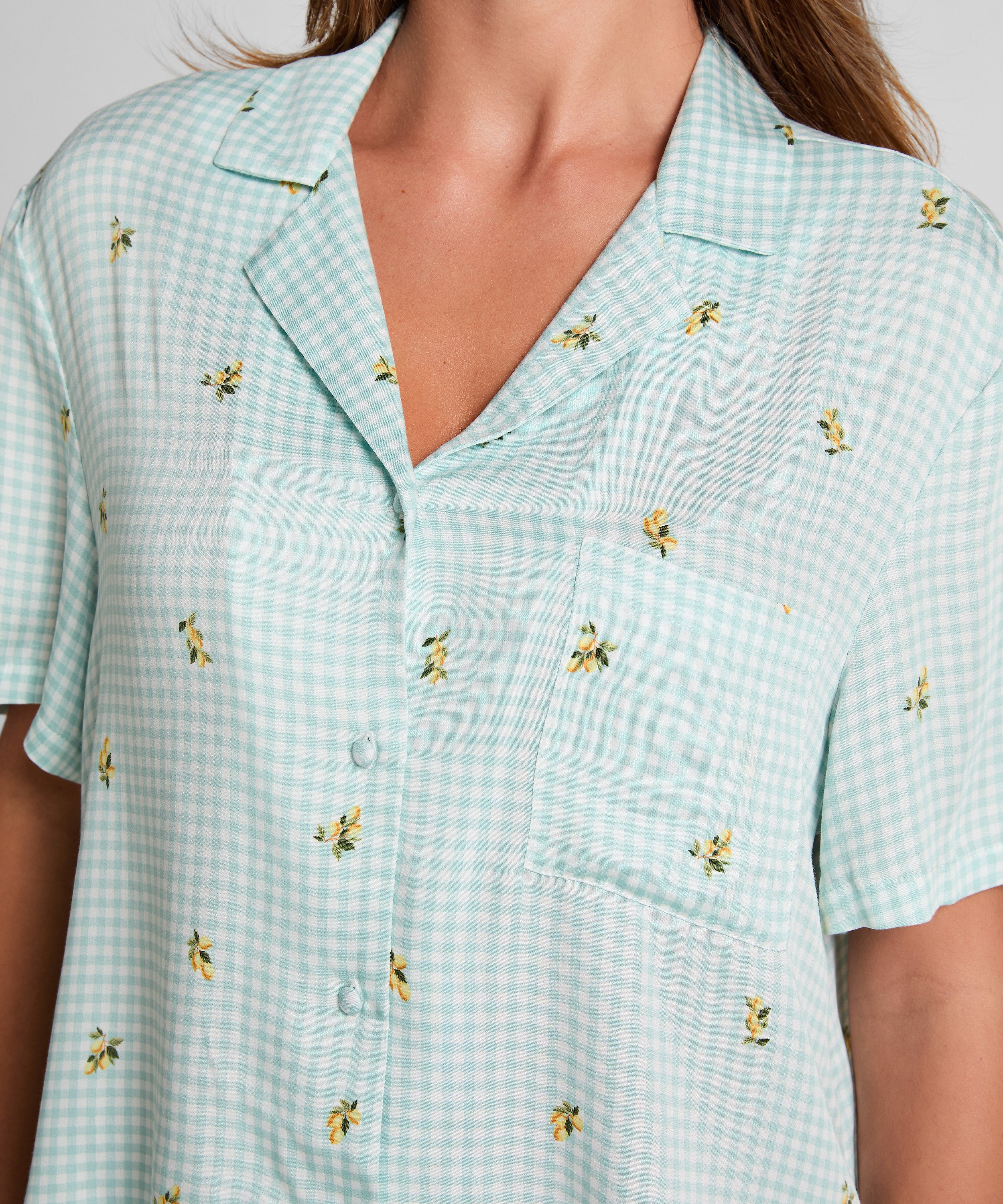 Pyjama Top, Green, main