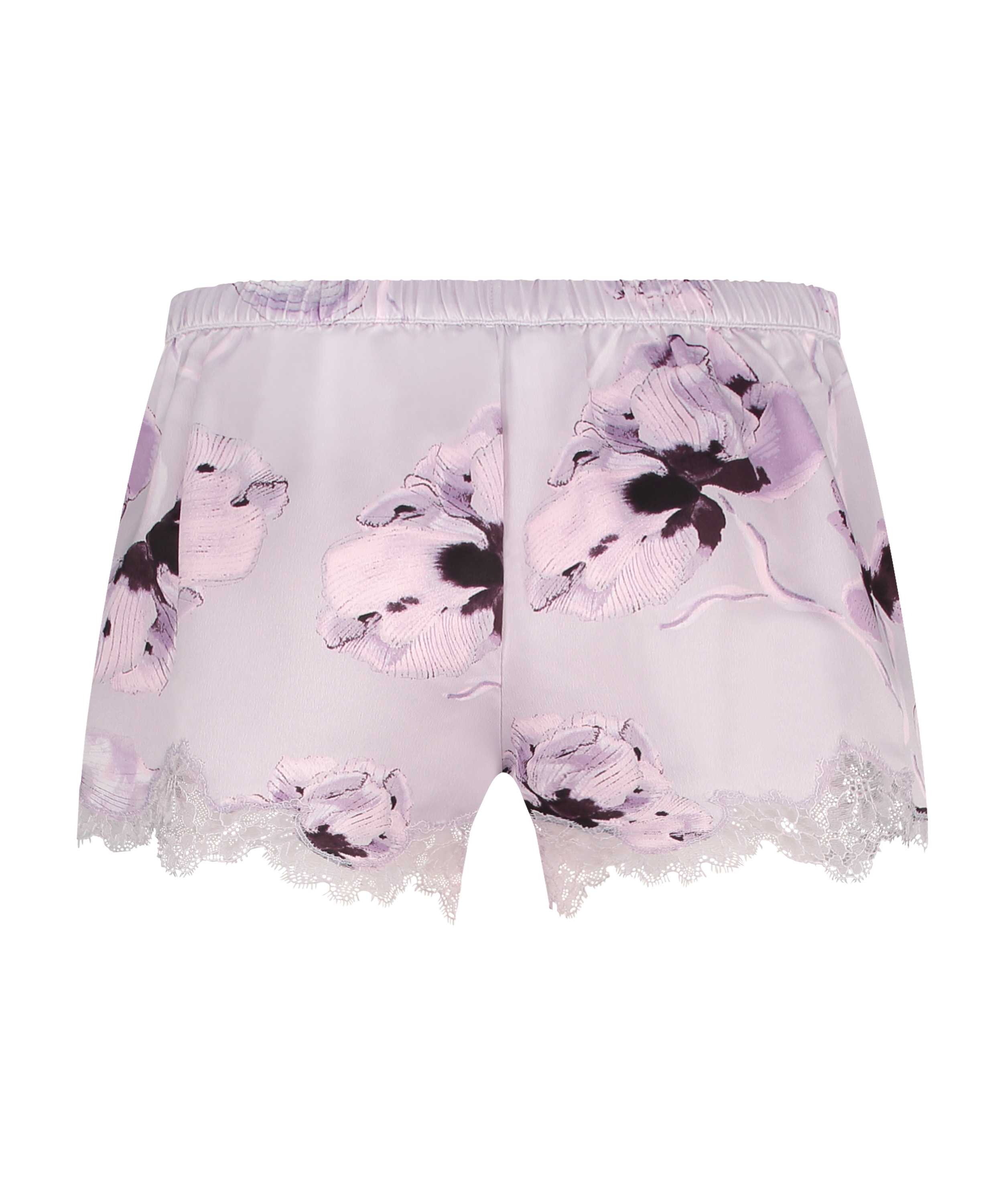 Satin pyjama shorts, Purple, main