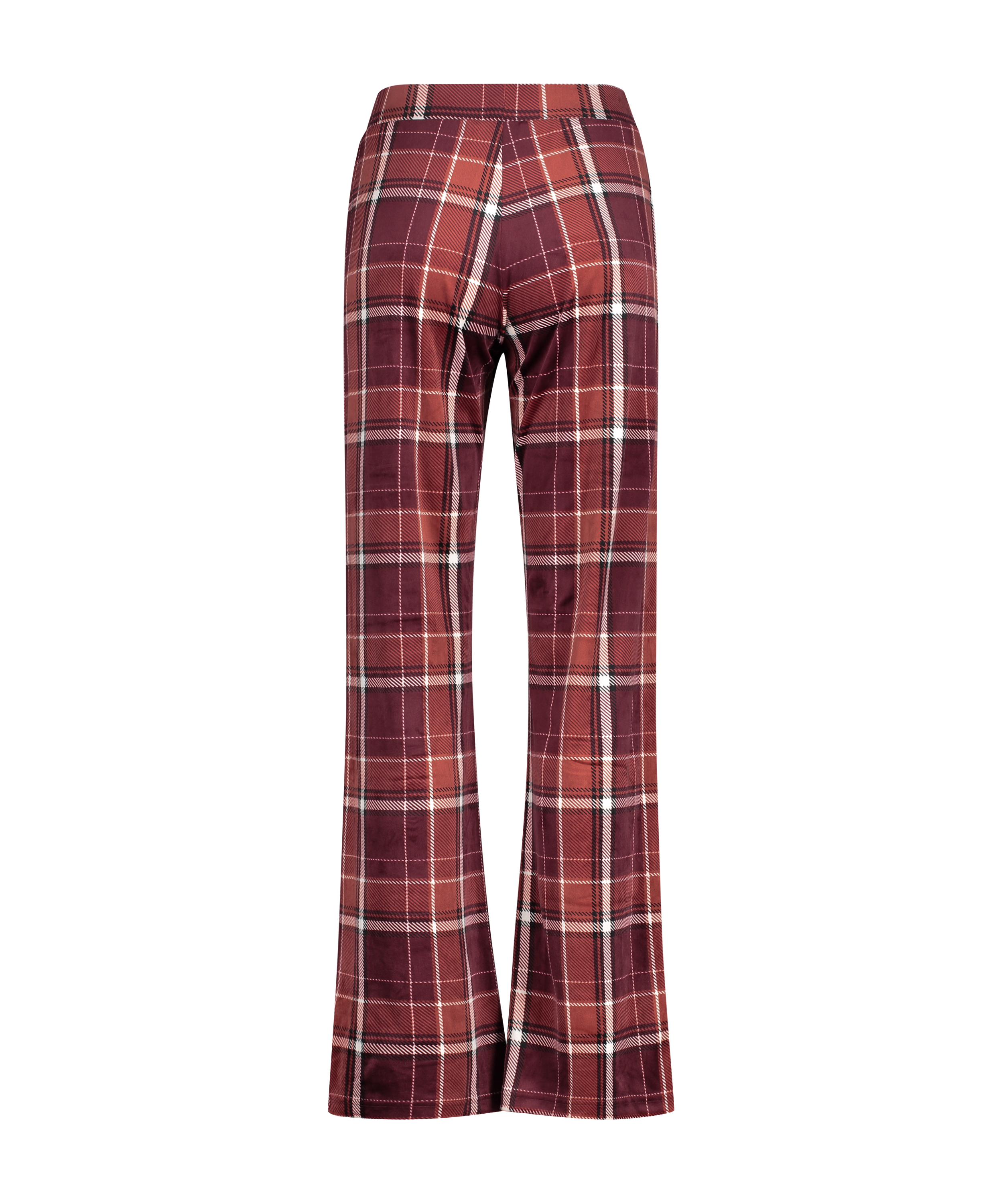 Petite Velours Pyjama Bottoms, Red, main