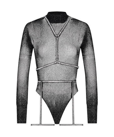 Private Body Harness Set, Black