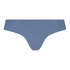 Invisible cotton thong, Blue