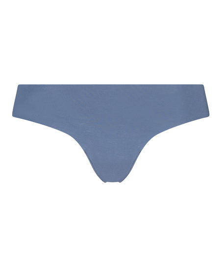 Invisible cotton thong, Blue