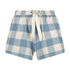 Twill Check shorts, Blue