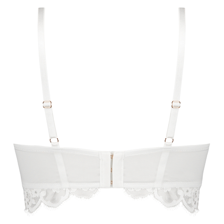 Zoe Padded Longline Underwired Bra, White