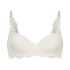Daisy Padded Underwired Bra, White