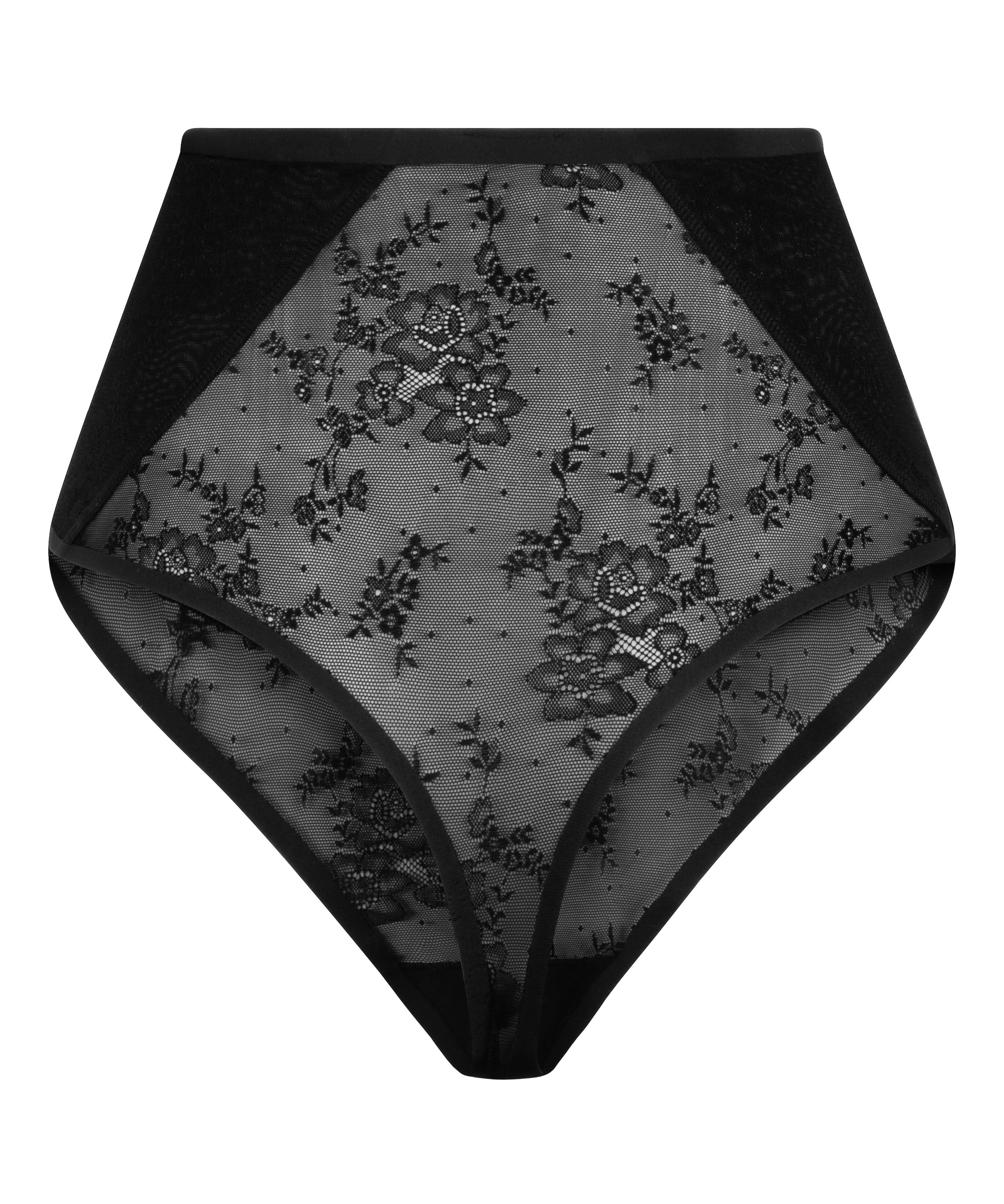 Shaping Lace String, Black, main