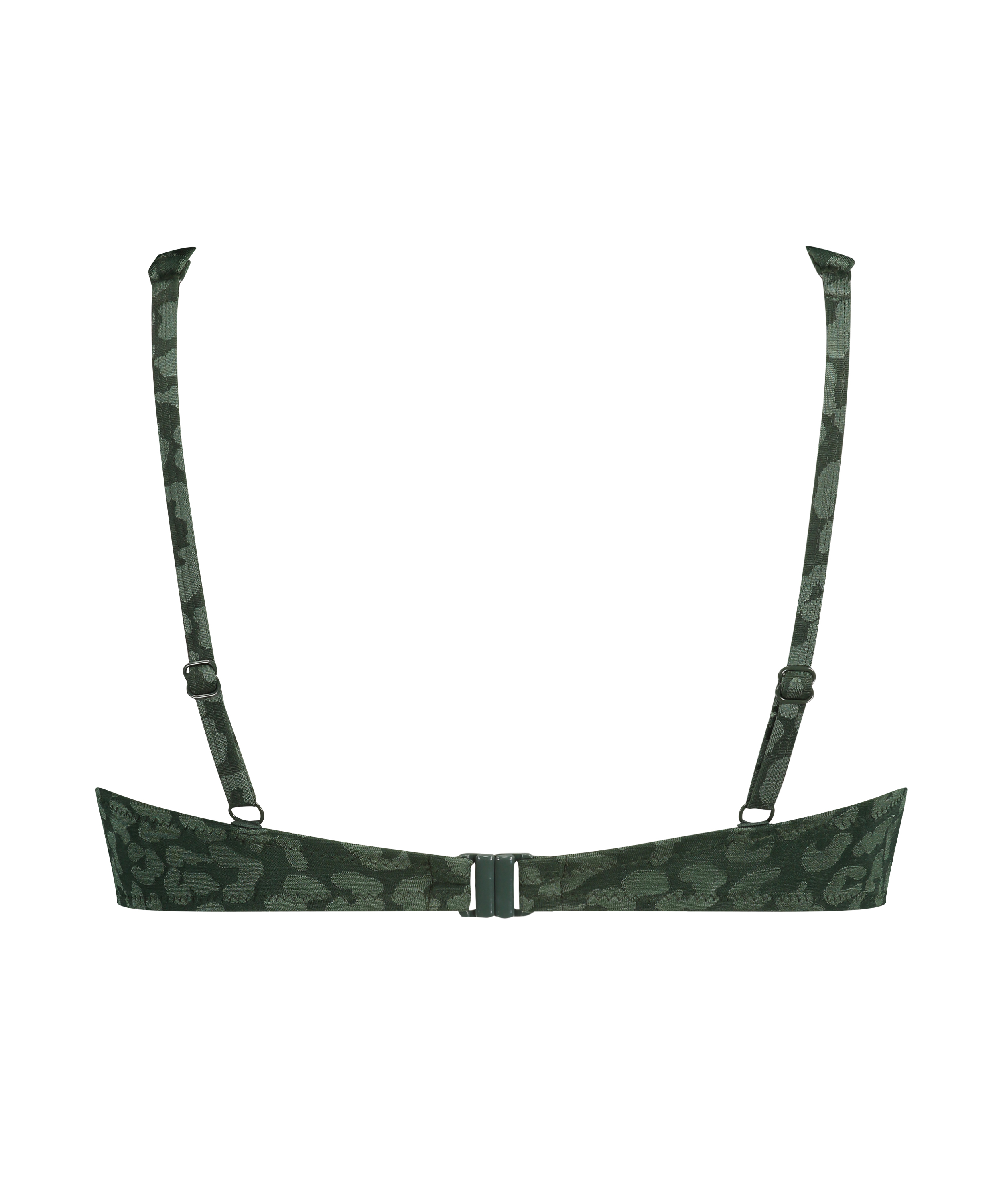 Tonal non-padded underwired bikini top, Green, main