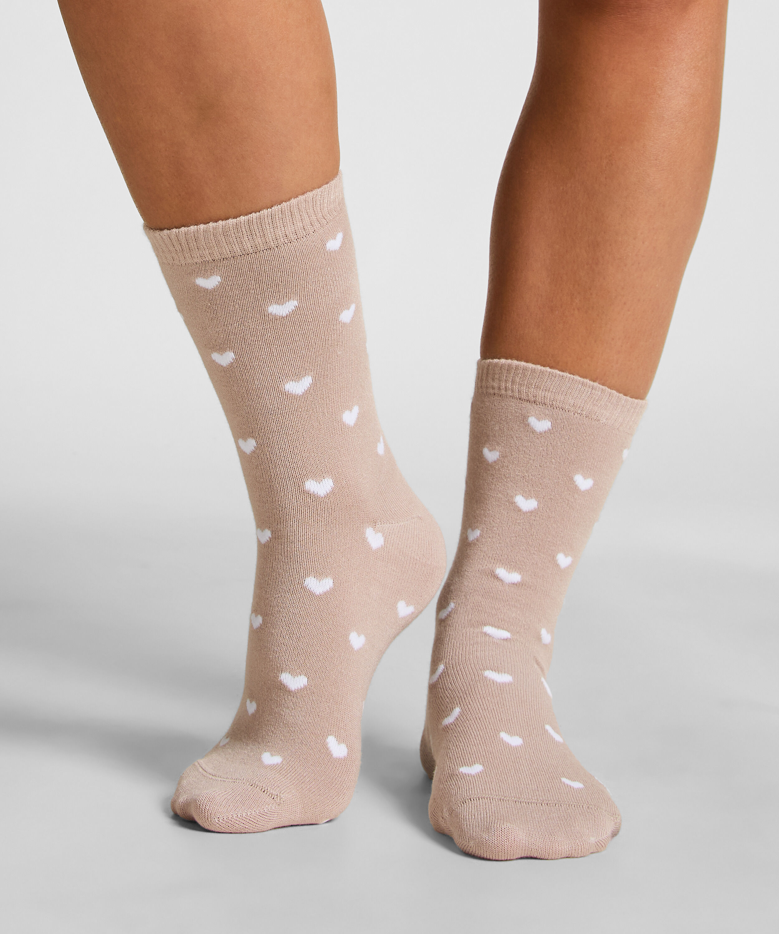Modal Crew Socks, Beige Modal Crew Socks, Beige