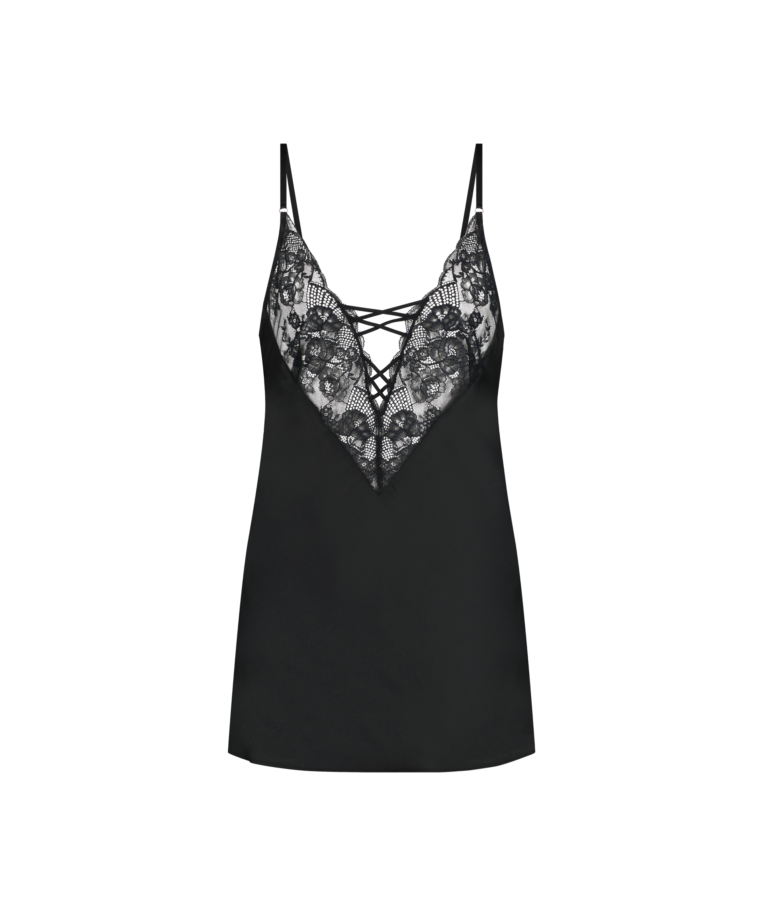 Kaely Slip Dress, Black, main