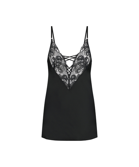 Kaely Slip Dress, Black