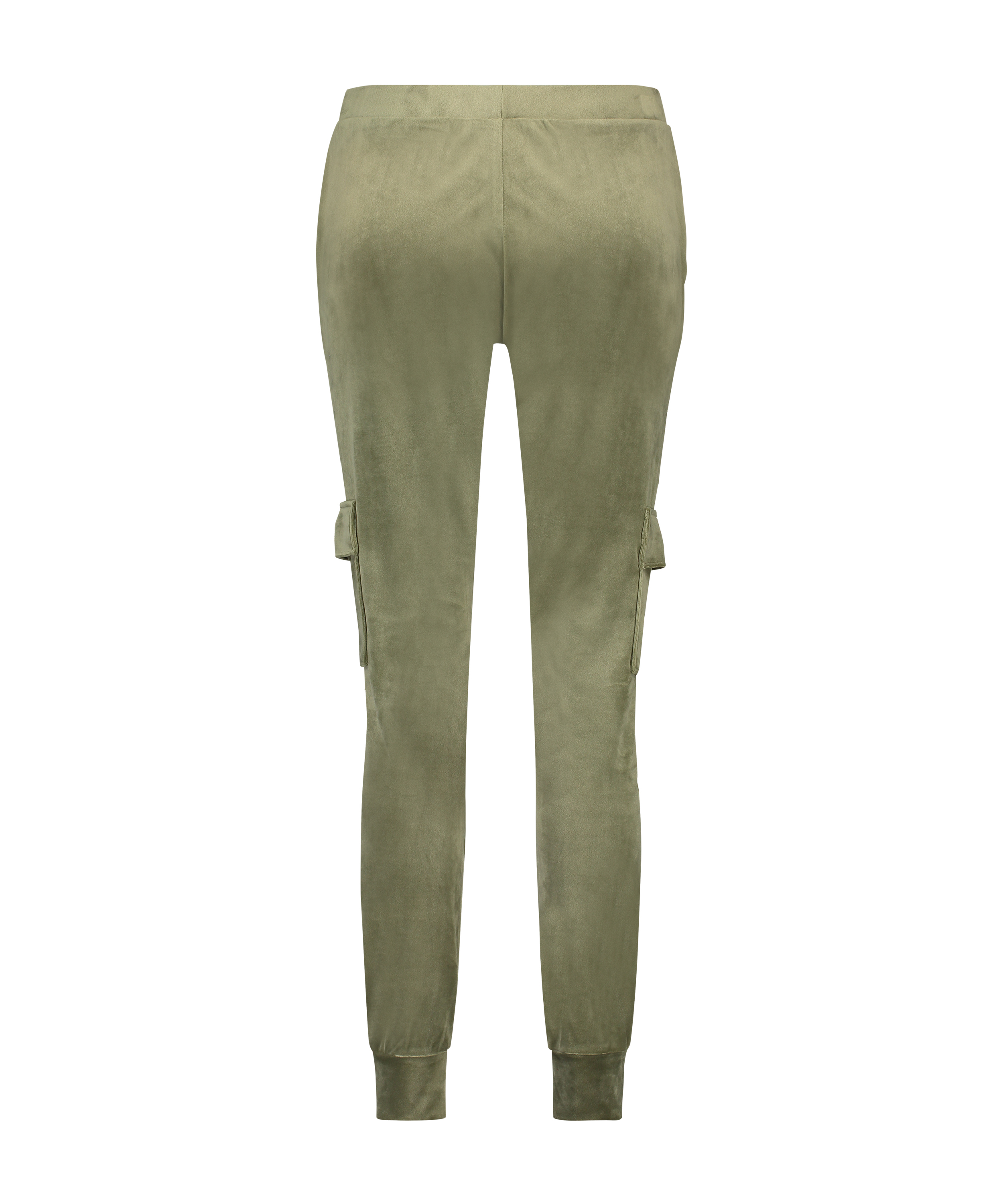 Velvet Jogging Pants Cargo, Green, main