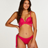 Grenada Padded Underwired Push-Up Bikini Top, Pink